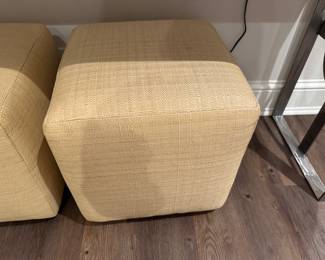 Pr. Sherrill woven stools 18.5"h x 18"square