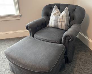 Charles Stewart lounge chair & ottoman