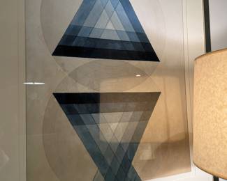Geometric print 40"h x 34"w - 2 available