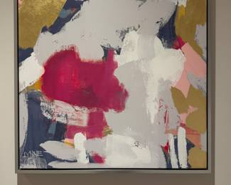 Framed abstract 37" square
