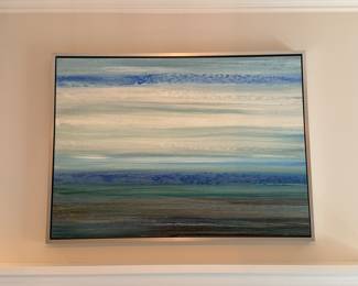 Framed artwork 33"h x 45"w