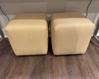 Pr. Sherrill woven stools 18.5"h x 18"square