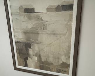 Framed print of rural landscape 57"h x 45.25"w