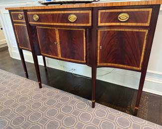 Southampton inlaid mahogany sideboard 40.5"h x 68.5" long x 23"d
