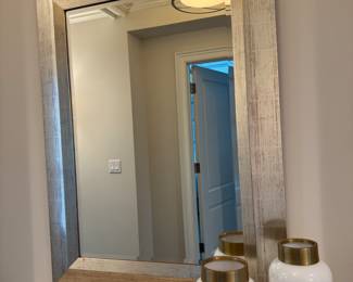 Silver mirror 45"h x 33"w
