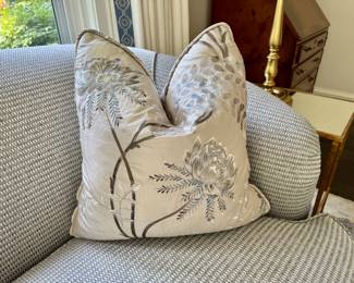Beautiful embroidered pillows 20" x 20"