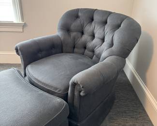 Charles Stewart lounge chair & ottoman