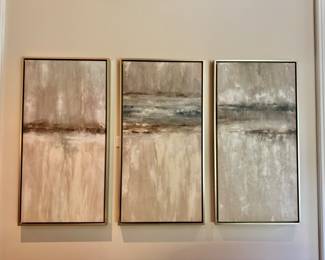 Triptych artwork 42"h x 22.5"w each