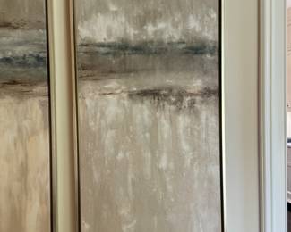 Triptych artwork 42"h x 22.5"w each