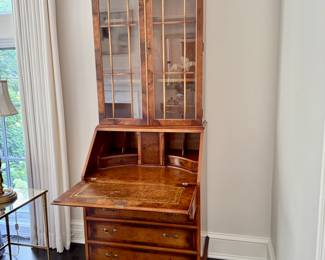 Secretary bookcase 85"h x 29"w x 21"d