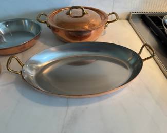 Williams-Sonoma copper gratin pan - never used