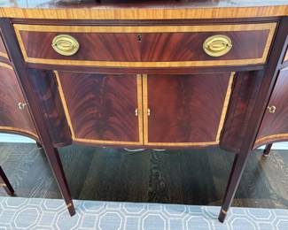 Southampton inlaid mahogany sideboard 40.5"h x 68.5" long x 23"d