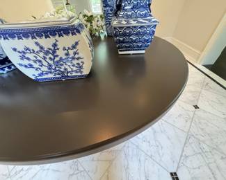 Century center table with acrylic detail 30"h x 46"diameter
