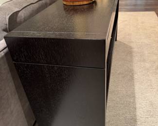 Wood console table 32"h x 66"w x 16"d