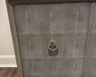 Precedent Furniture “Harper” sideboard with faux shagreen door fronts 36"h x 68"long x 18"d