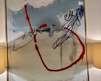 Abstract artwork 57.5"h x 46"w