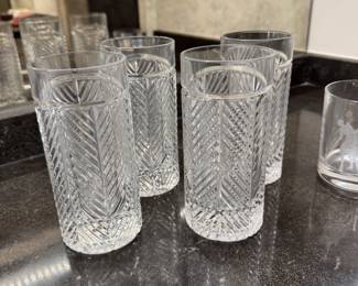 Ralph Lauren Herringbone highball glasses