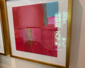 Framed abstract prints 21.15" square