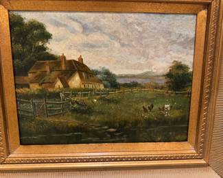 Country Landscape painting 22"h x 26"w