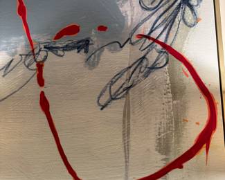 Abstract artwork 57.5"h x 46"w