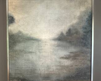 Framed artwork by Paula Blackwell 51"h x 52"w
