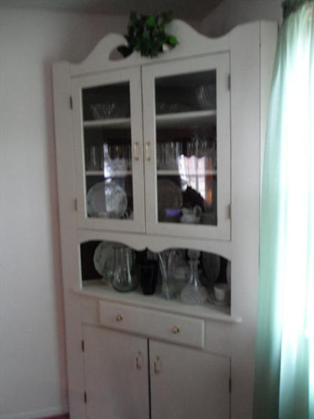 Hand made corner cabinet