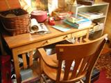 MISSION OAK DESK
