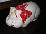 1940'S PIGGY BANK, SHAWNEE?? MCCOY??