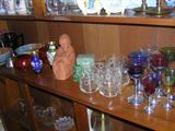 FLEMINGTON CUT GLASS, POTTERY OTHER VINTAGE GLASSWARE