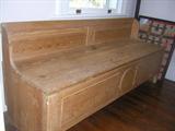 ANTIQUE BENCH WITH STORAGE