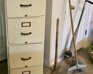 FILE CABINET, YARD IMPLEMENT