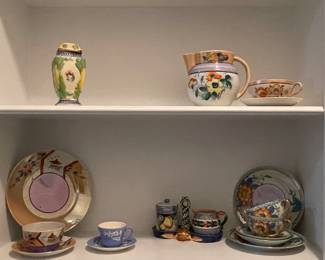 HANDPAINTED JAPANESE SHAKER, VINTAGE JAPAN LUSTERWARE