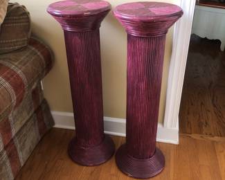 Pencil Reed Crespi style Pedestals