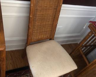 American of Martinsville Faux Bamboo Chairs