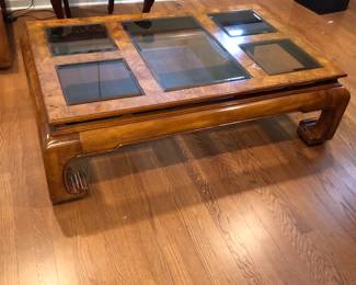 Ming Style Burl Coffee Table 