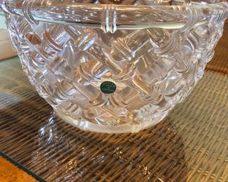 Tiffany and Co. Bamboo Glass Bowl