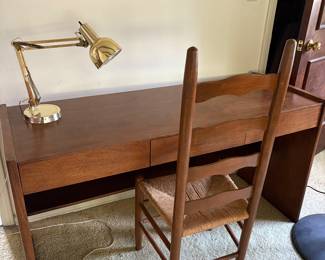 Mid-century modern Founders Furniture Company all wood desk with drawer. Very good condition.