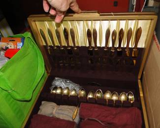 Gold flatware
