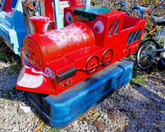 red Locomotive Train kids coinop ride