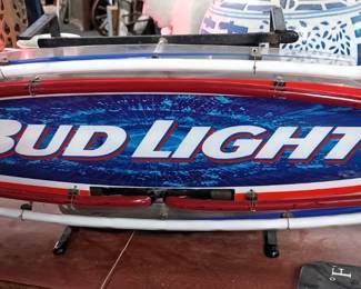 Bud Light oval neon sign