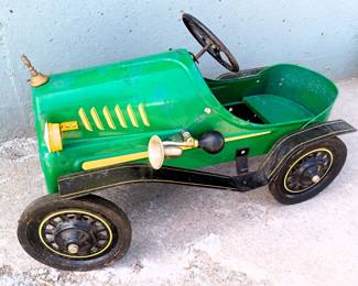 green pedal car