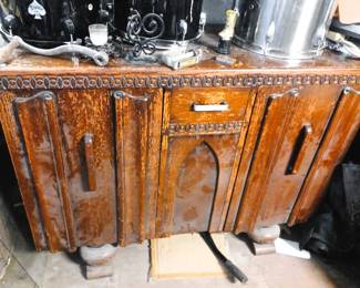 art deco wood buffet 30s