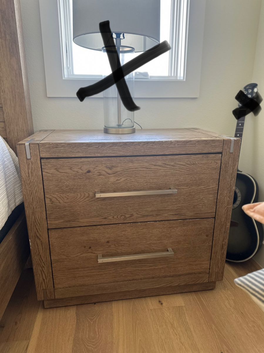 Serilda Nightstands from Neiman Marcus $175 for the pair.