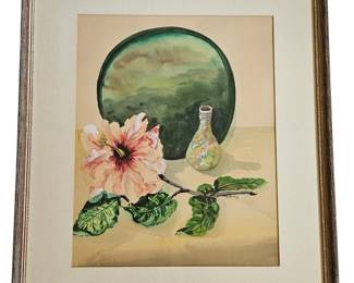 Floral Still Life, Signed but cannot make out the signature