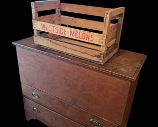 Antique 2 Drawer Blanket Chest