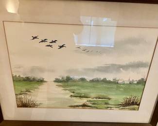 Flying Geese, signed by Heppner
