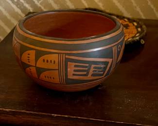 Vintage Hopi Pottery Box 
