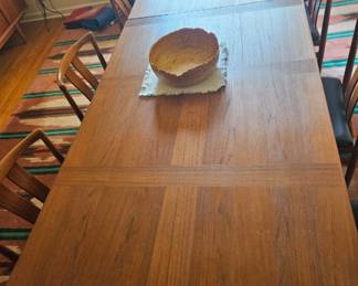 Vintage Handcrafted DYRLUND MCM Danish Teak Dining Table 