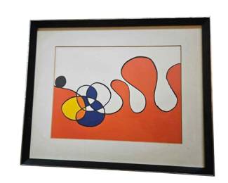 Alexander Calder Lithograph Abstract Art 1968 