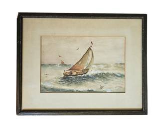 Sailboat, signed S.E. Kingman